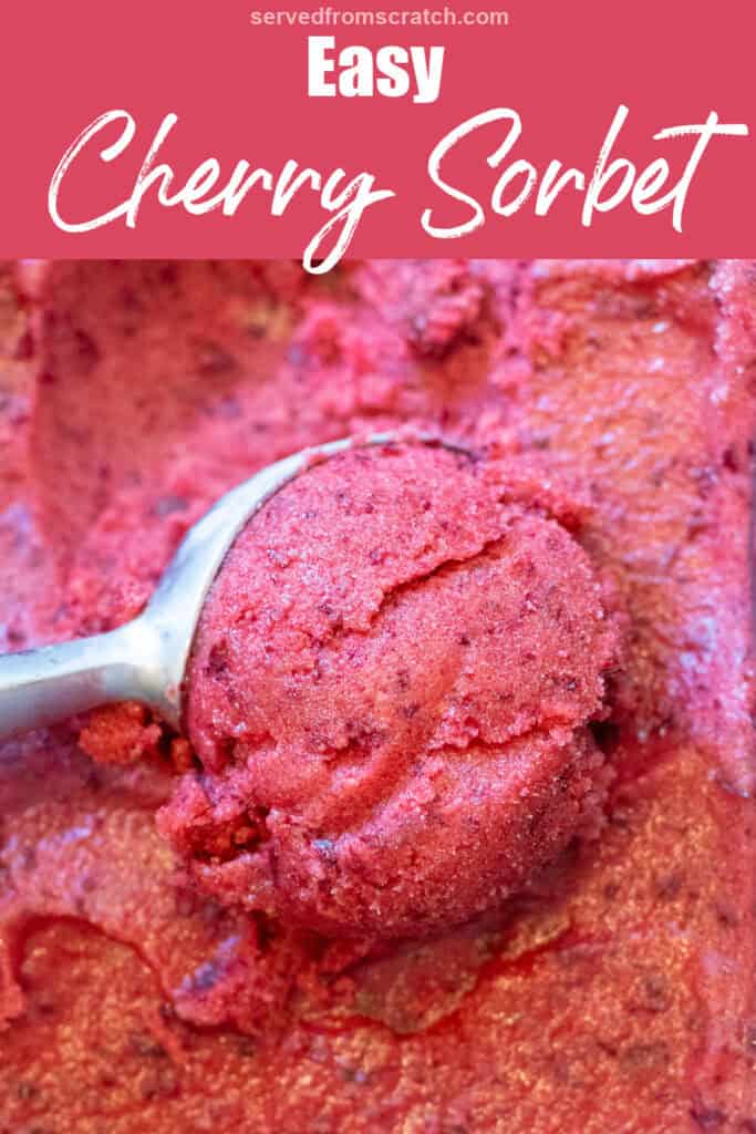 Cherry sorbet without ice cream maker sale